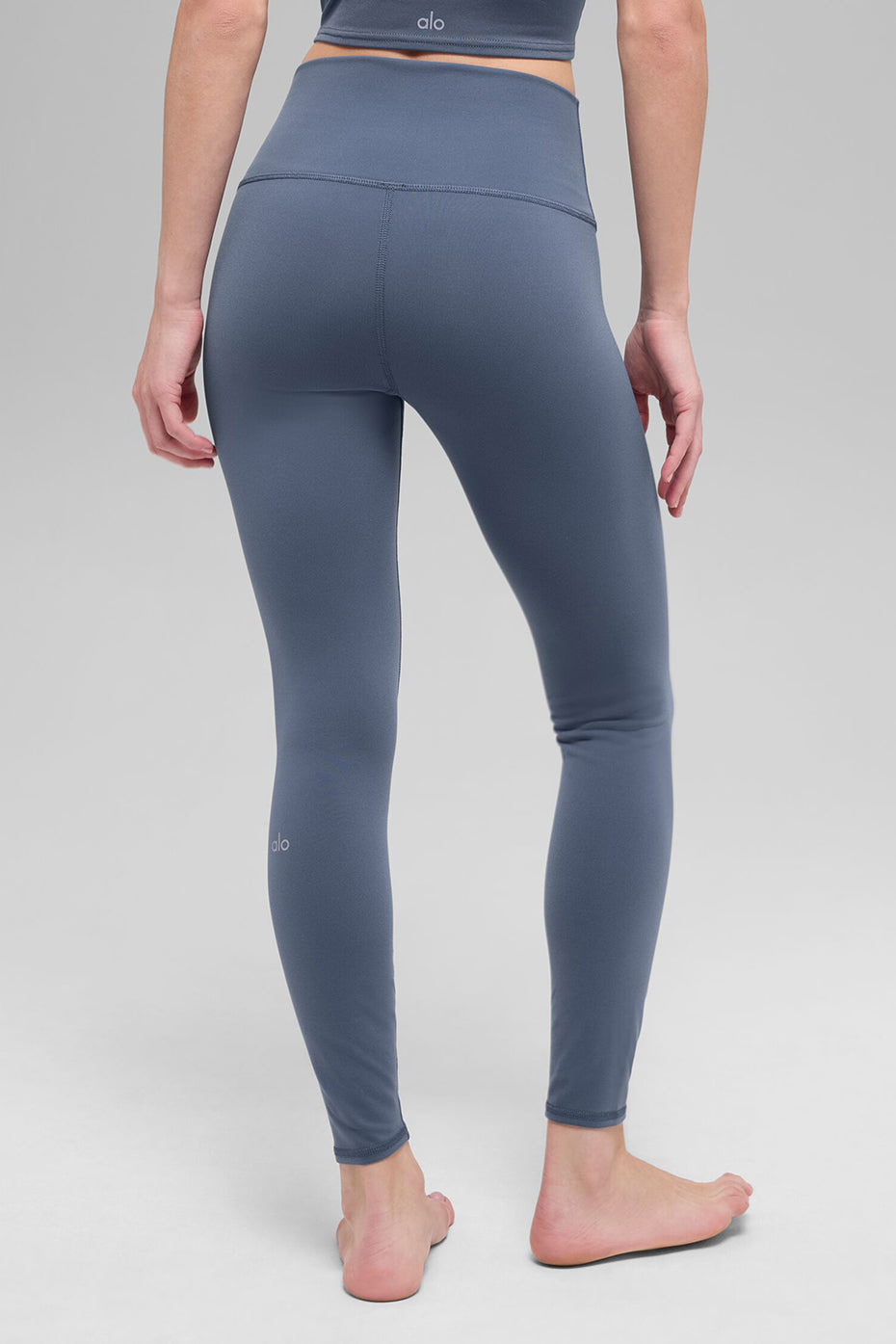7/8 High-Waist Airbrush Legging - Bluestone image 3