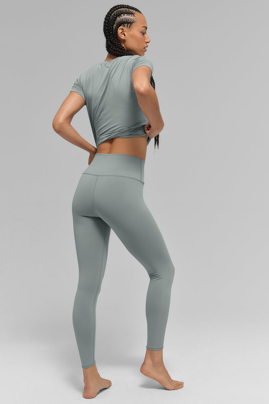 7/8 High-Waist Airbrush Legging - Lunar Grey image 5