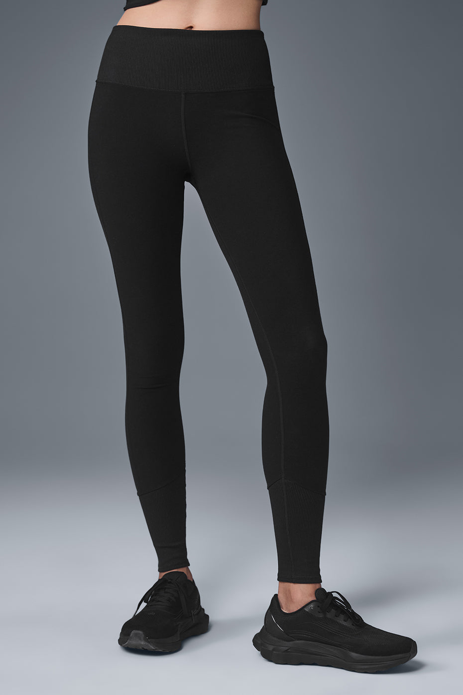 High-Waist Alosoft Lounge Legging - Black image 1