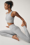 High-Waist Alosoft Lounge Legging - Athletic Heather Grey image 1