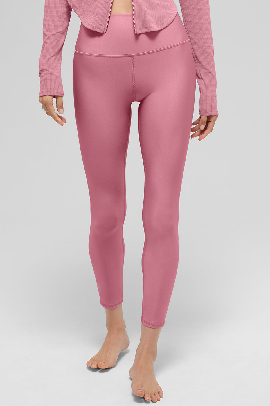 7/8 High-Waist Airlift Legging - Pink Wild Rose image 2