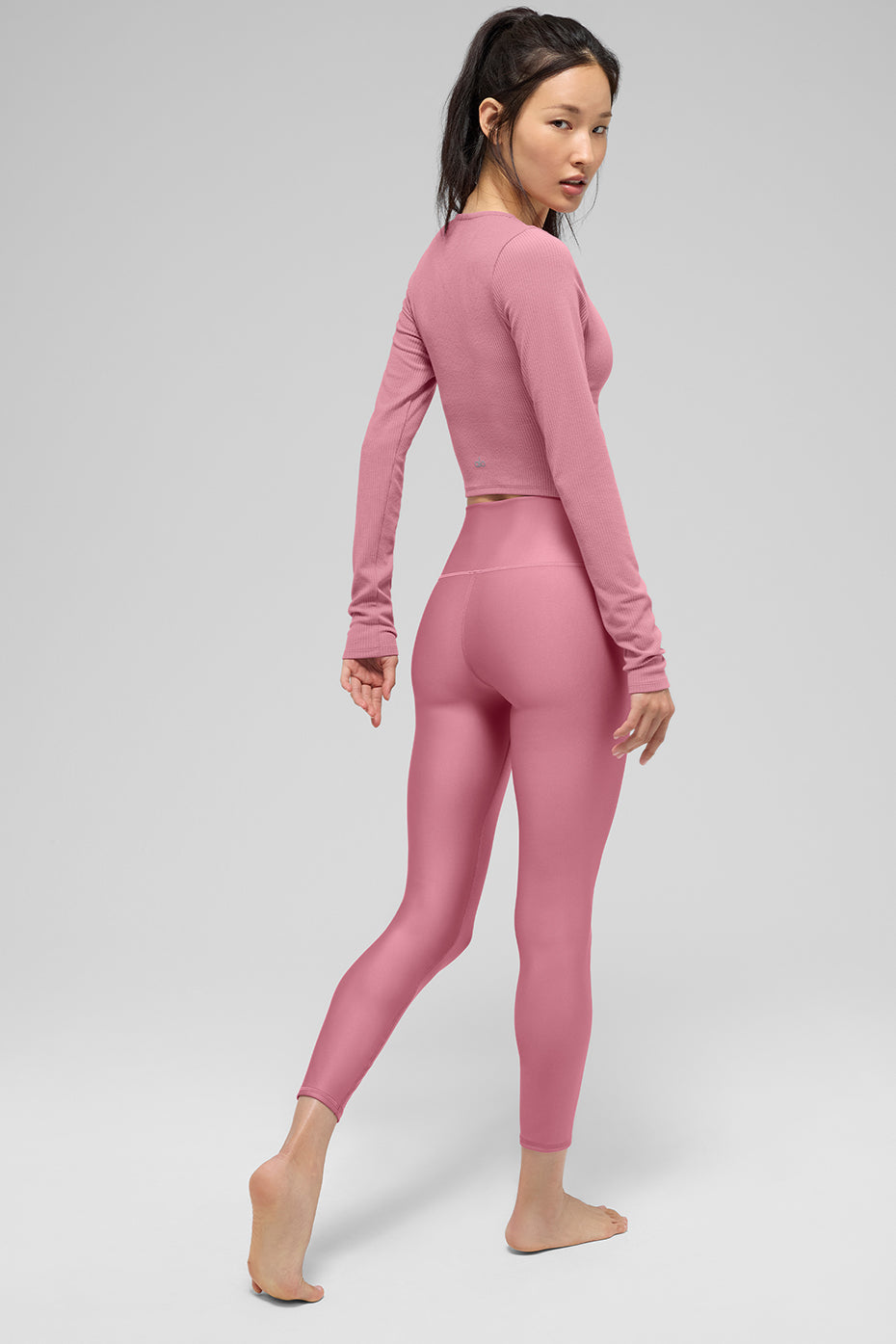 7/8 High-Waist Airlift Legging - Pink Wild Rose image 5