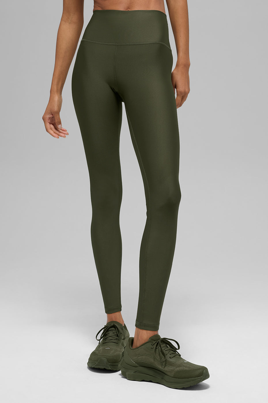 7/8 High-Waist Airlift Legging - Green Olive image 1