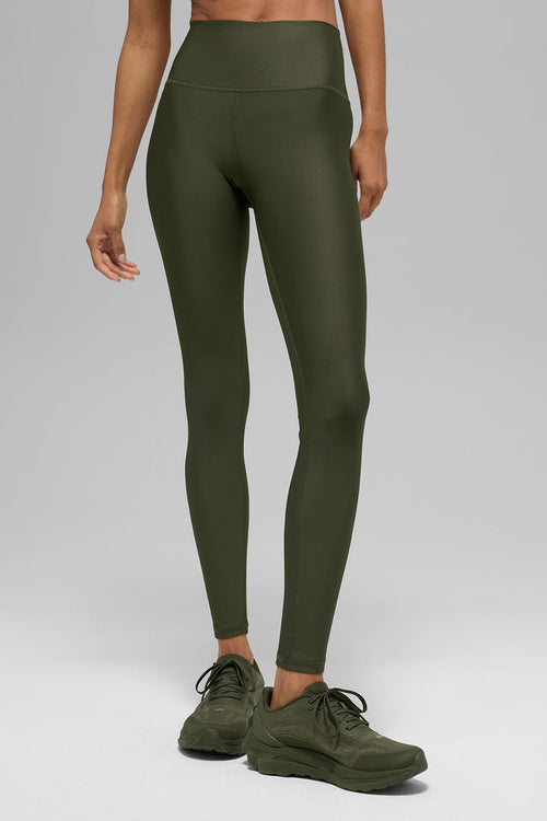 7/8 High-Waist Airlift Legging - Green Olive image 1