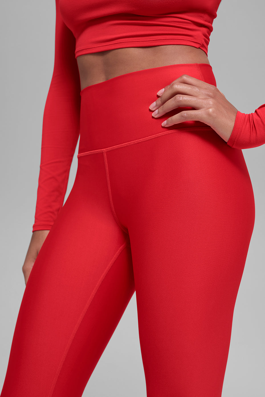7/8 High-Waist Airlift Legging - Bright Red image 3