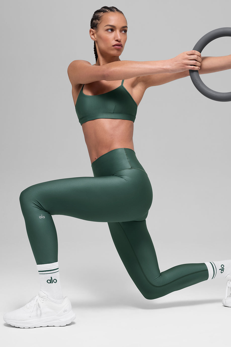 7/8 High-Waist Airlift Legging - Clover Green image 5