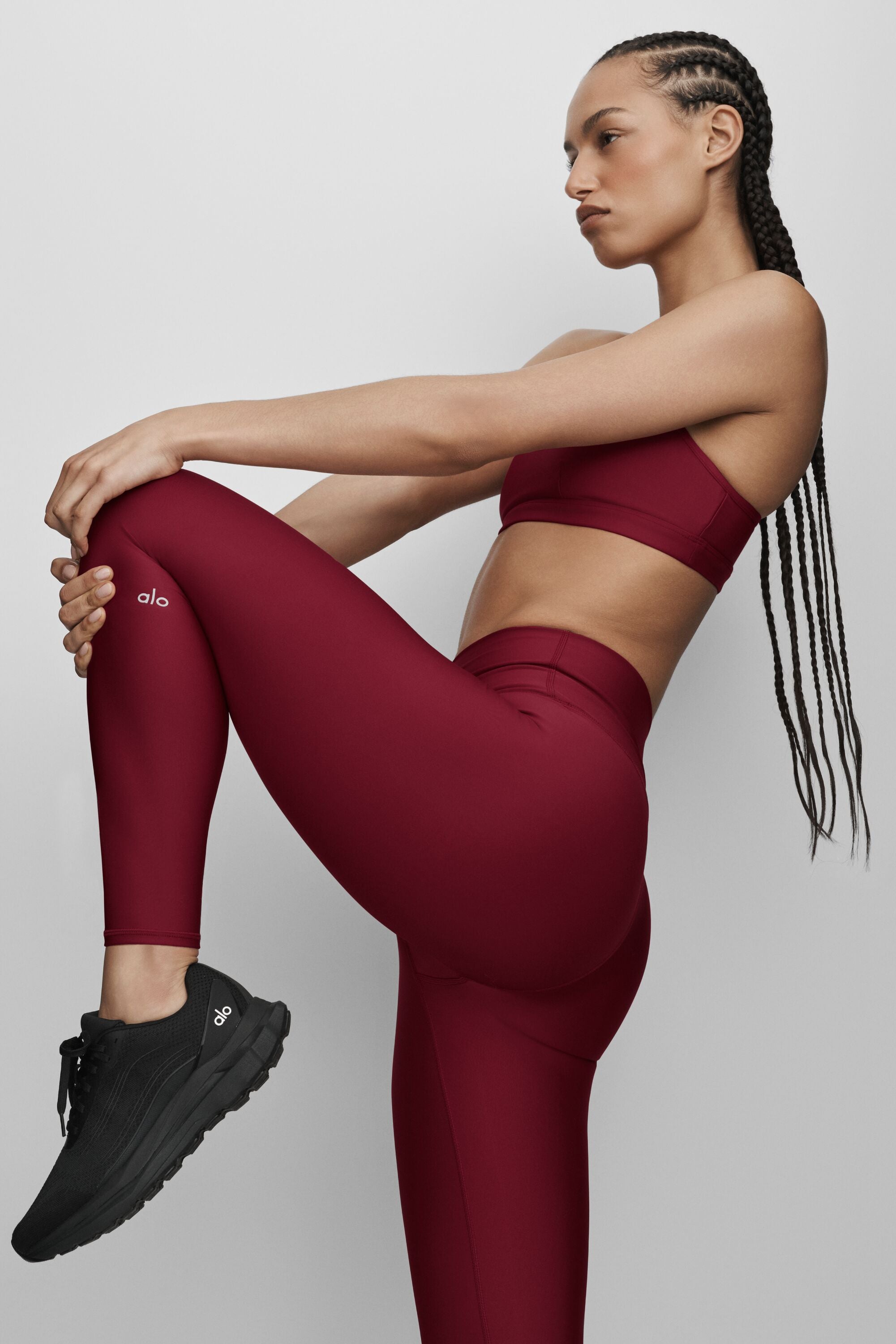 7/8 High-Waist Airlift Legging - Summer Romance Red image 3