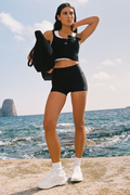 3" High-Waist Airlift Short - Black image 1