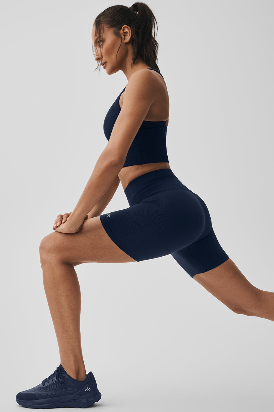 5" Seamless Ribbed Favorite Short - Navy image 4