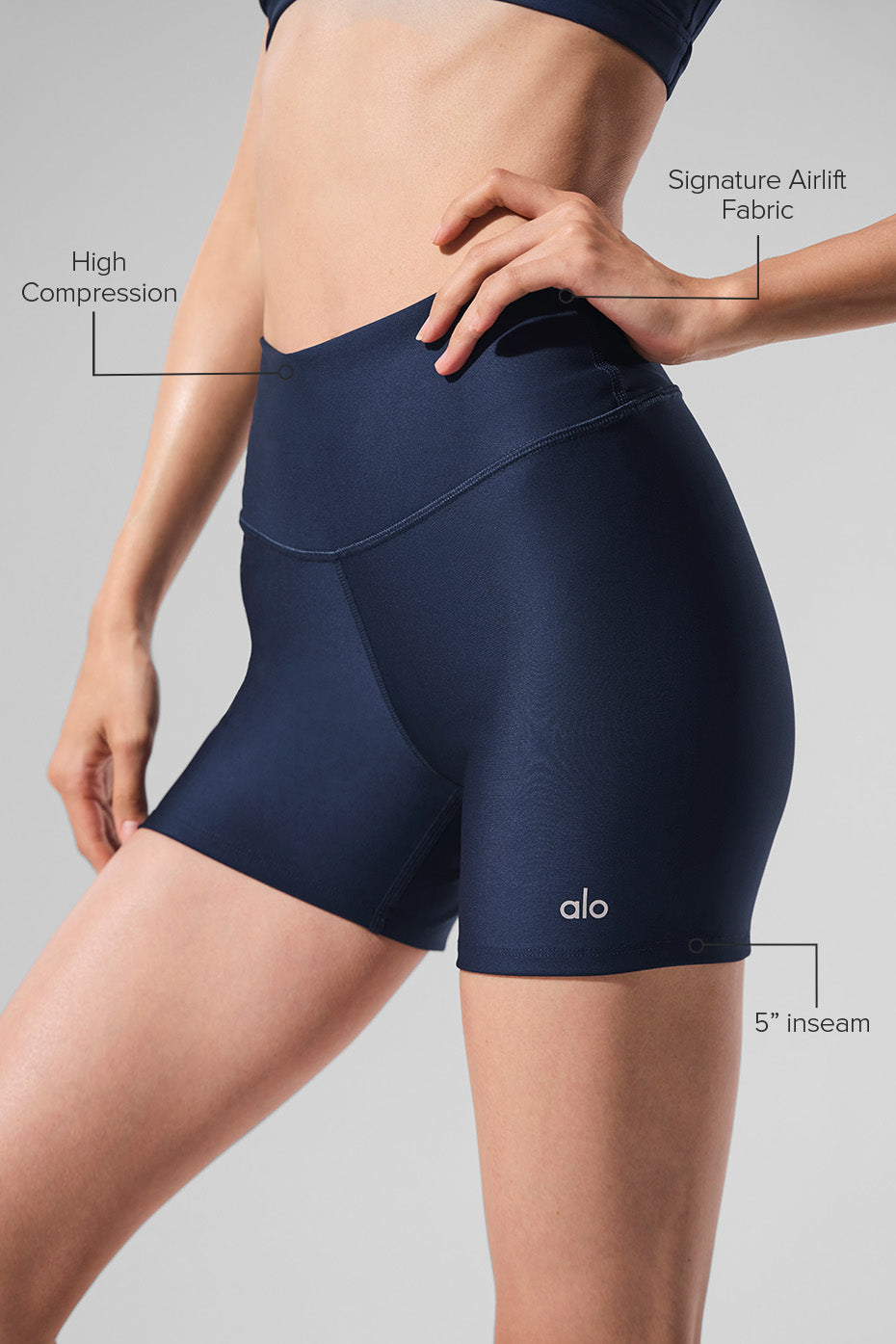 5" Airlift Energy Short - Navy image 2