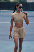 Match Point Short - Gravel image 1