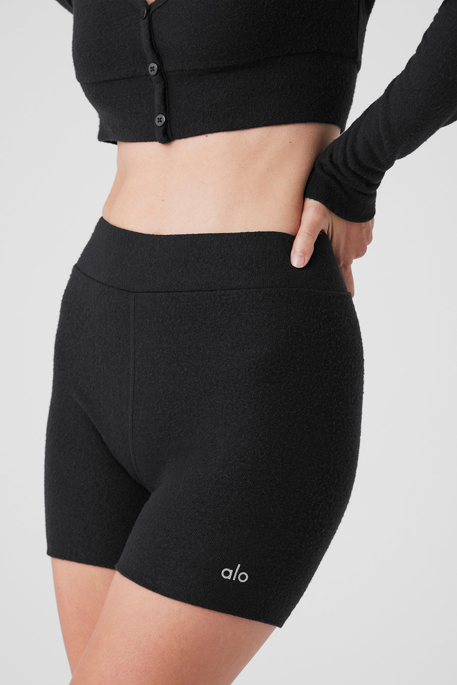 Alolux High-Waist Me Time Short - Black image 2
