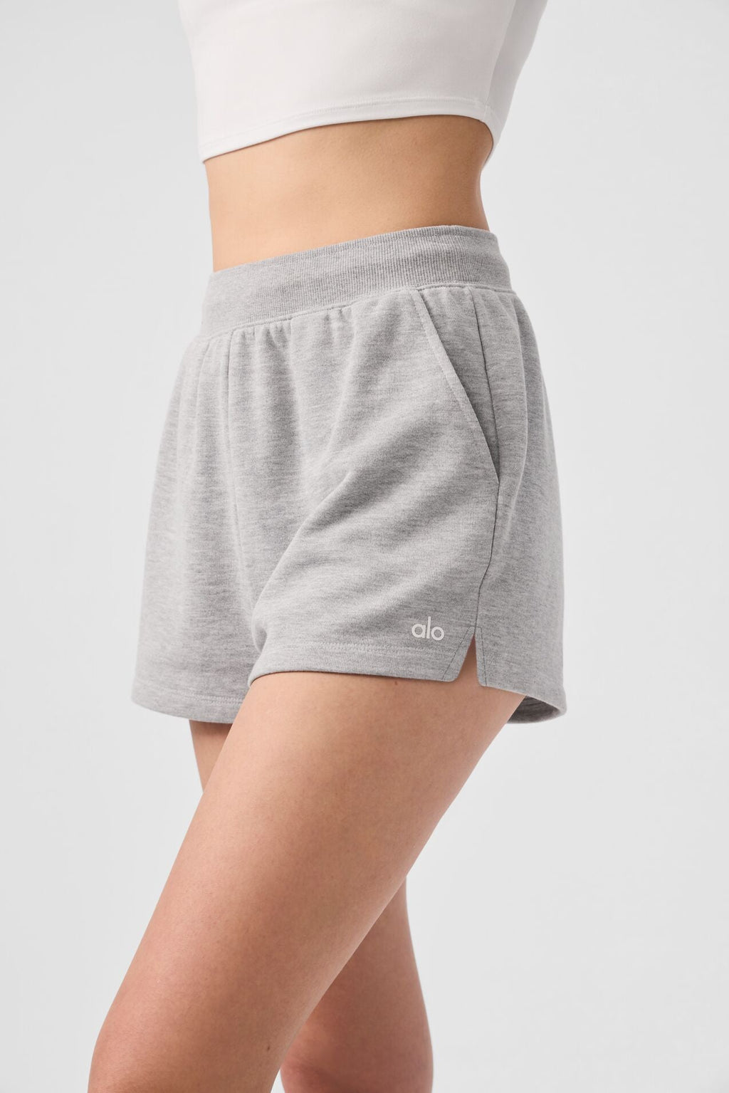 Low Key Sweat Short - Athletic Heather Grey image 3