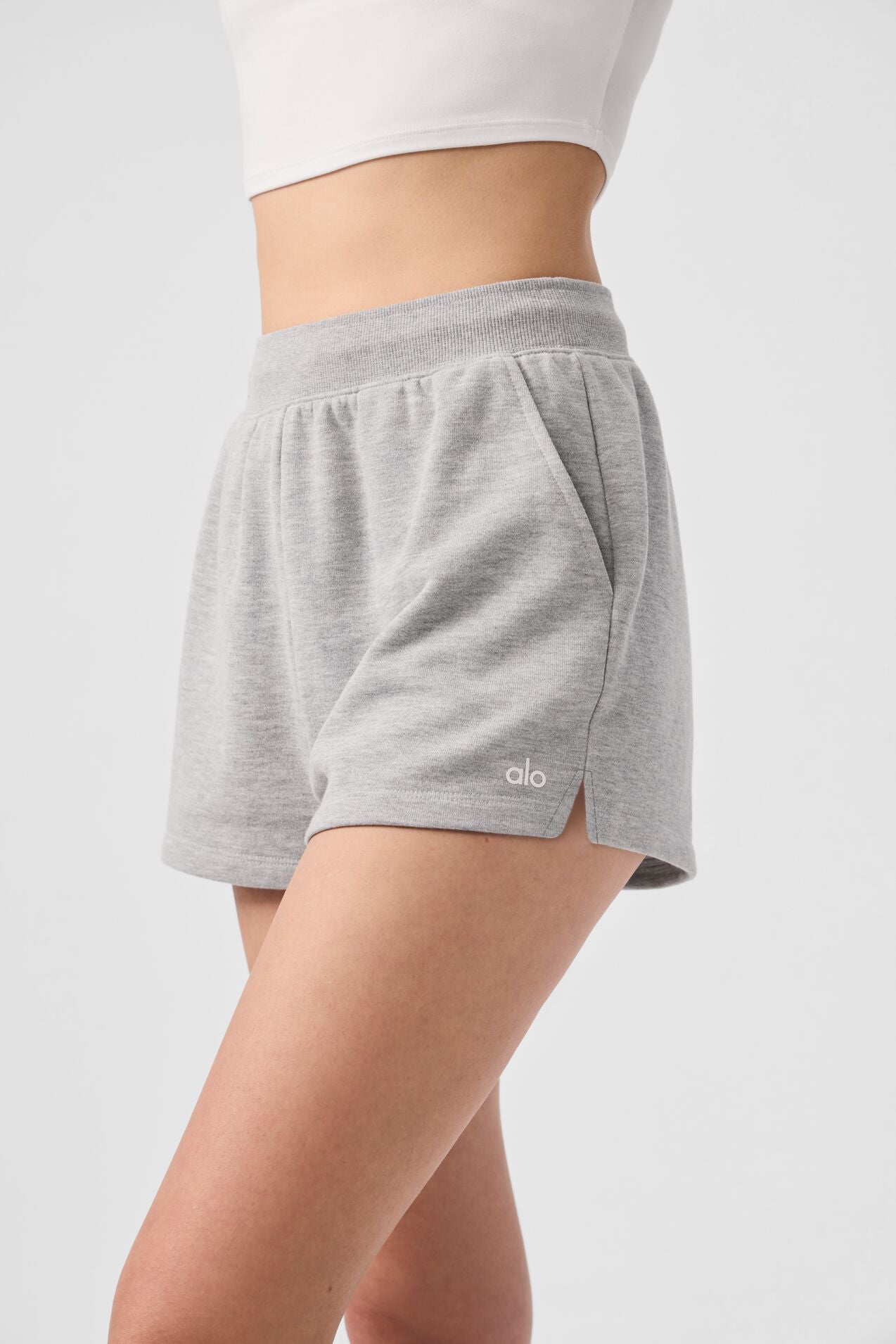 Low Key Sweat Short - Athletic Heather Grey image 3