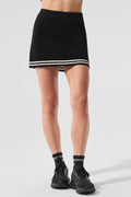 Tennis Club Sweater Knit Skirt - Black/Ivory image 1