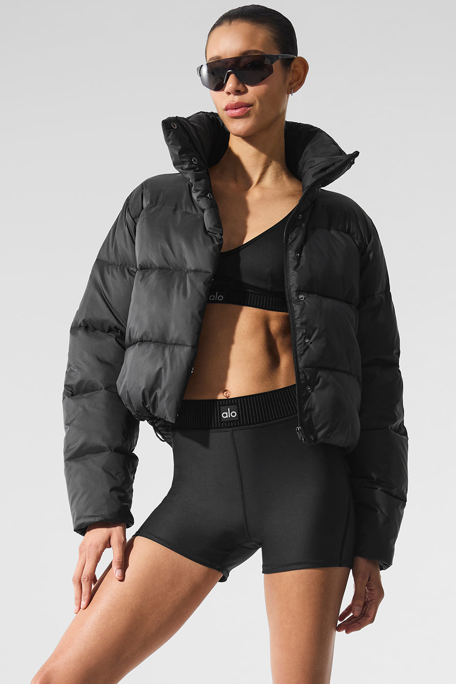 Airlift High-Waist Line Up Short - Black image 4