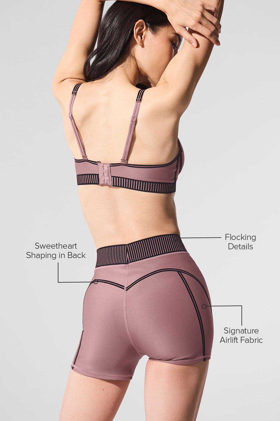 Airlift High-Waist Line Up Short - Smoky Quartz image 2
