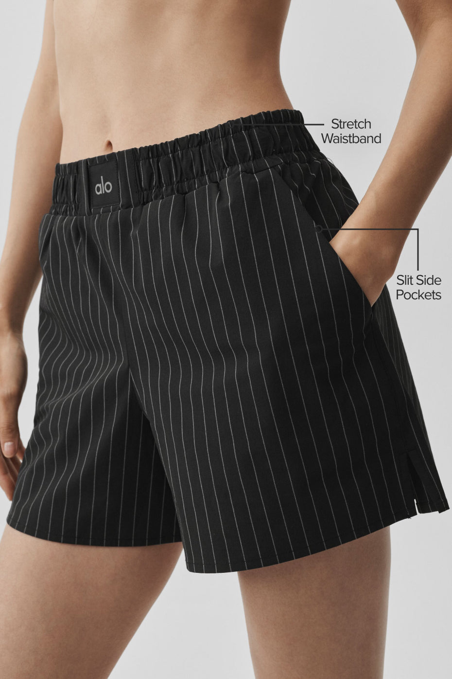 Pinstripe Daylight Boxer Short - Black/Titanium image 2