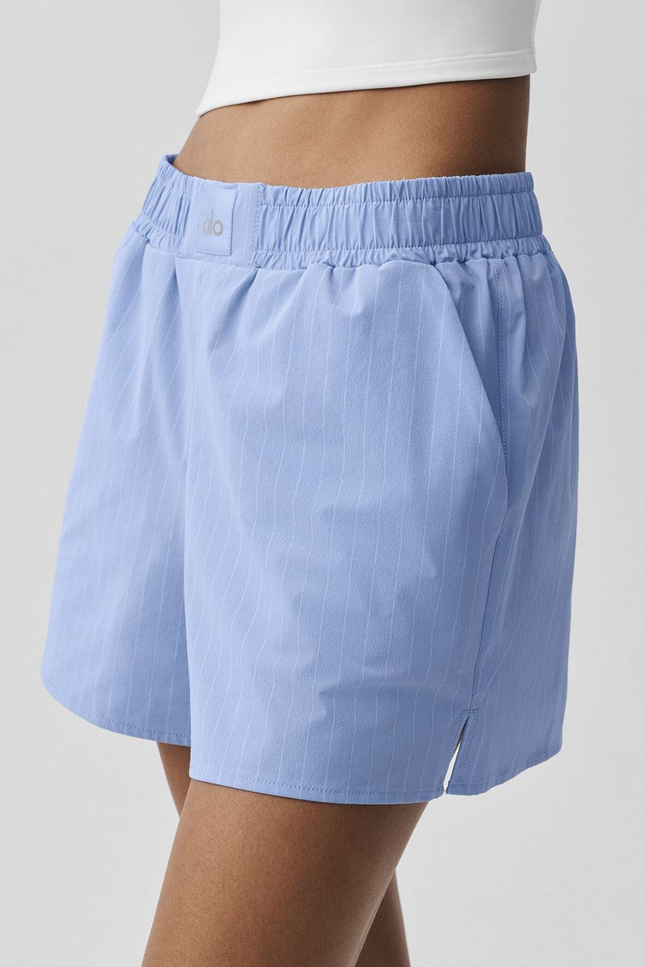 Pinstripe Daylight Boxer Short - Light Provence Blue/White image 3