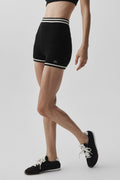 Tennis Club Sweater Knit Hot Short - Black/Ivory image 1