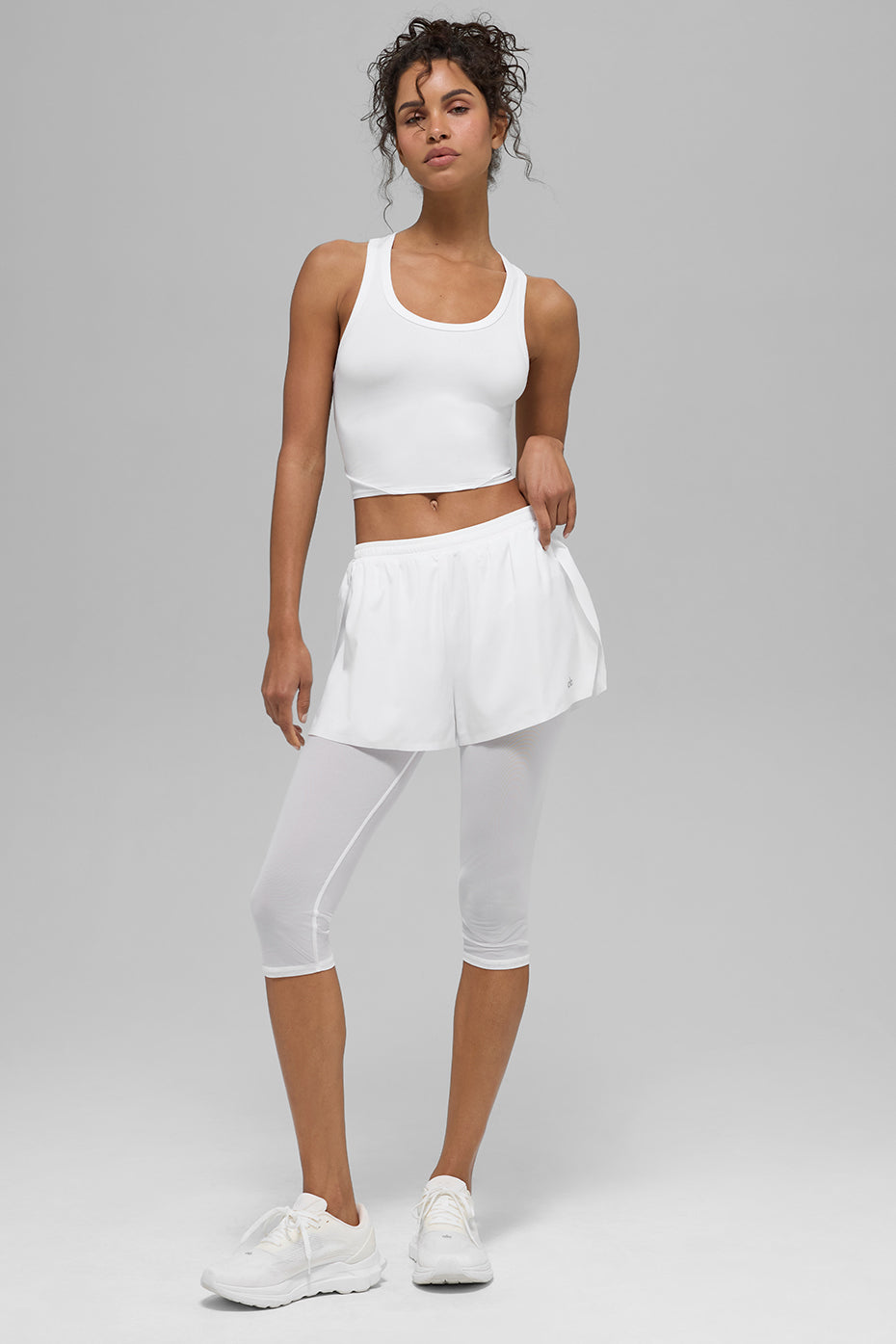 Mesh Front Runner 2 In 1 Short - White image 5