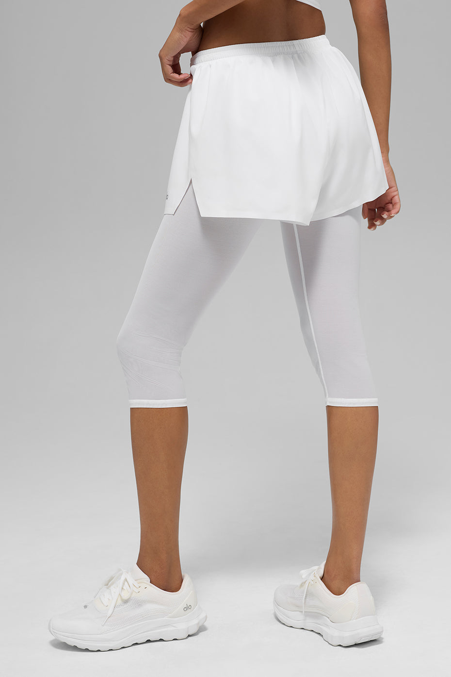Mesh Front Runner 2 In 1 Short - White image 3