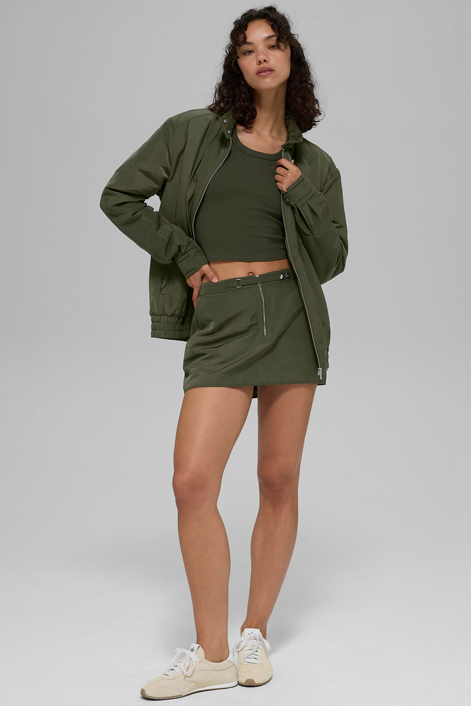 Work It Mini Skirt - Green Olive image 6