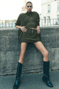 Work It Mini Skirt - Green Olive image 1