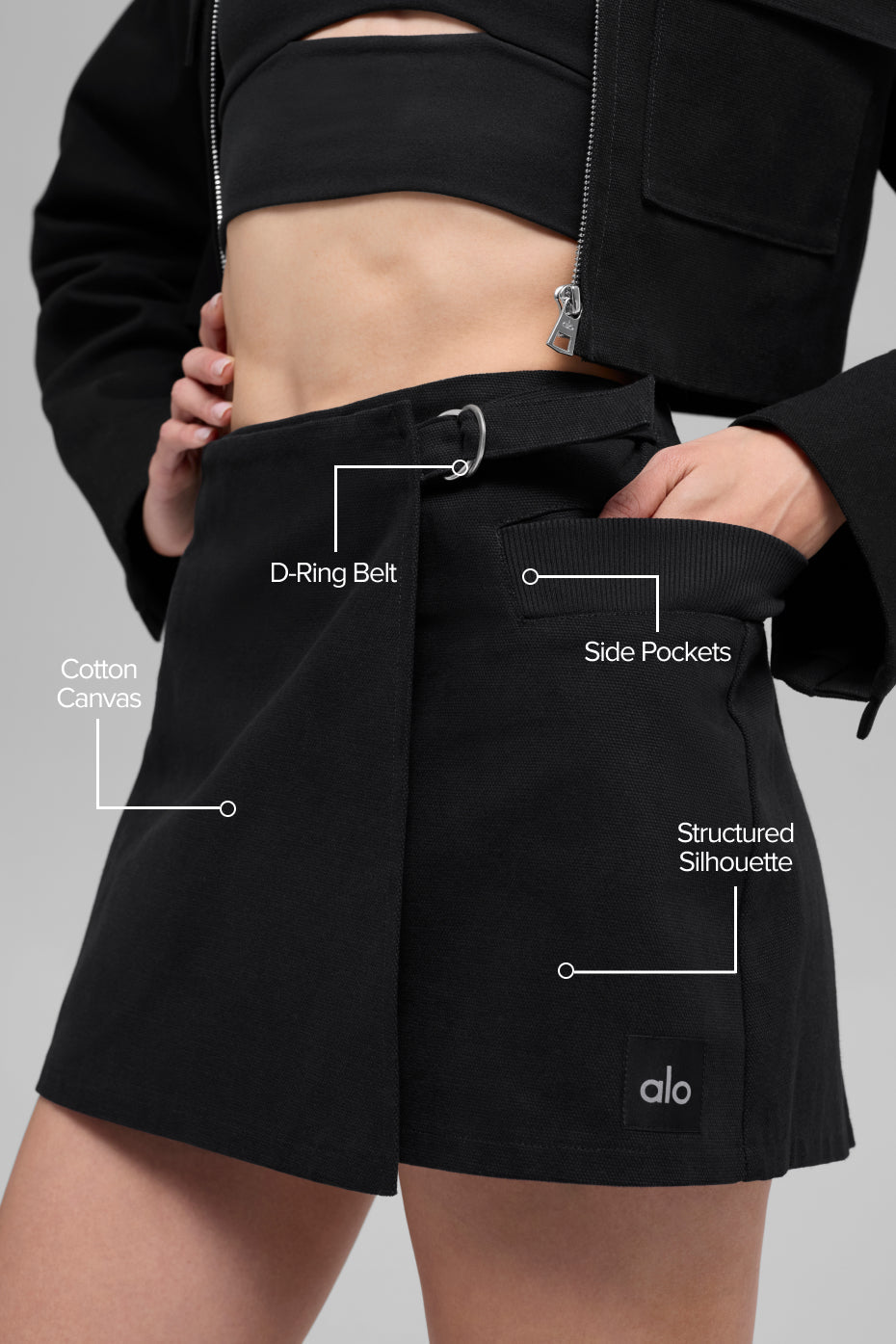 Main Character Mini Skirt - Black image 2