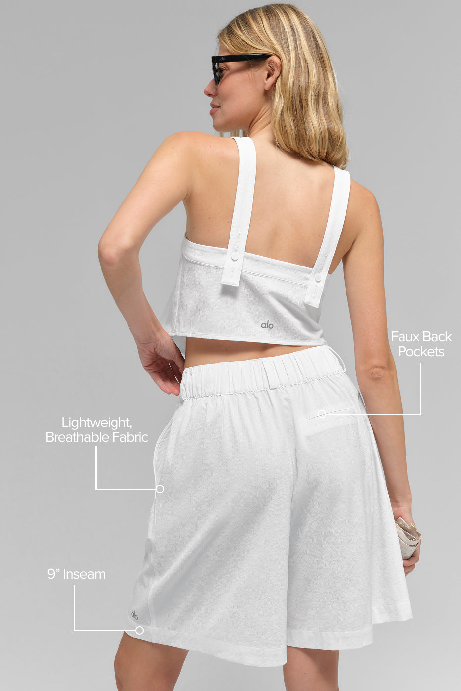 High-Waist Dreamscape Short - Semi Sheer White image 2