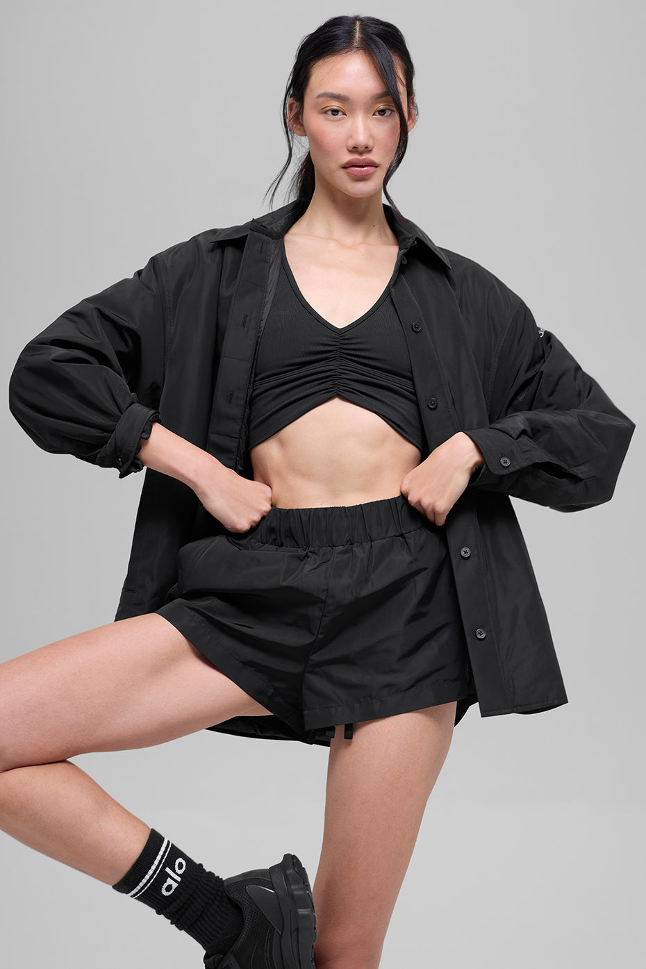 High-Waist Socialite Short - Black image 7