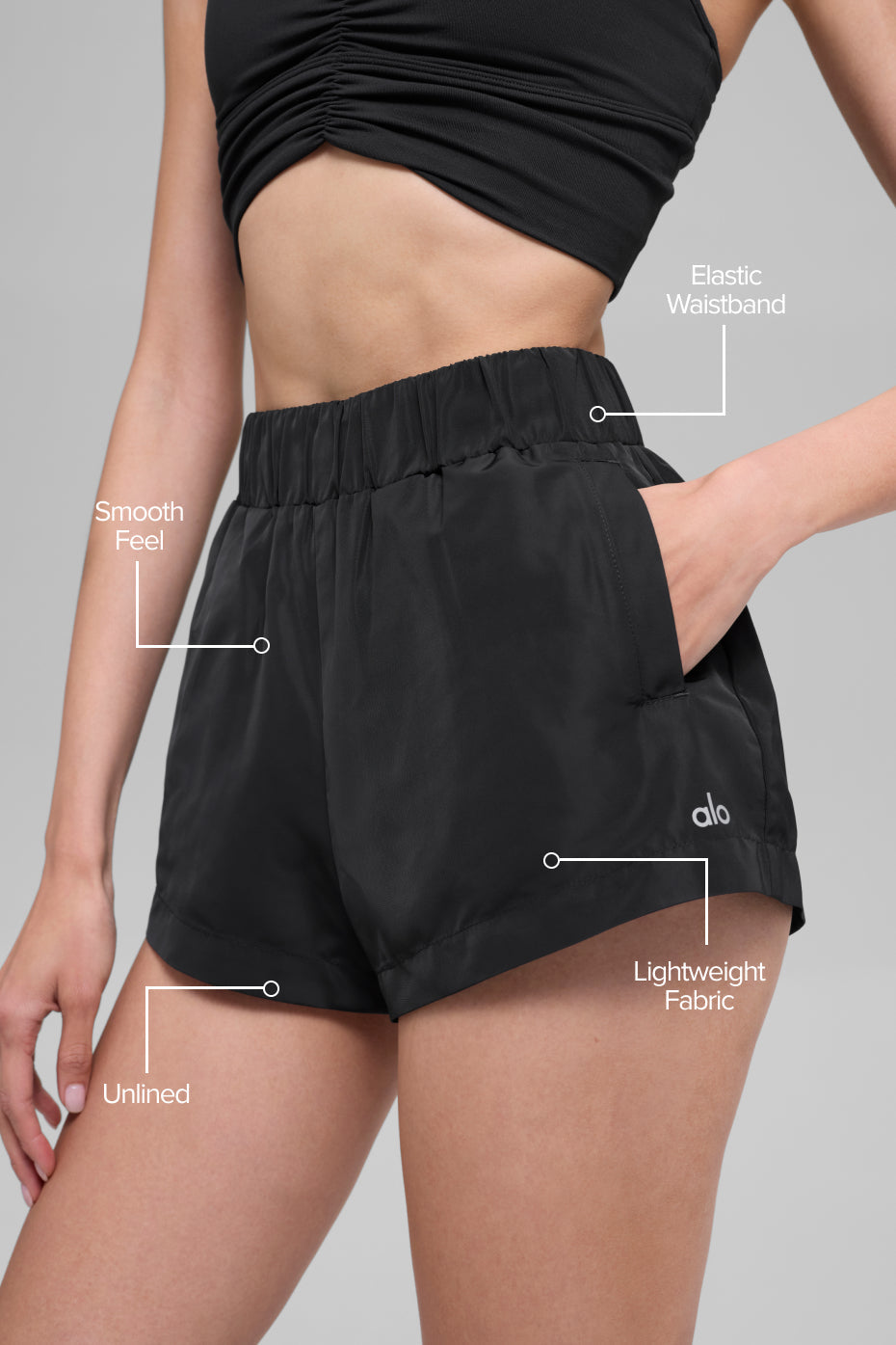 High-Waist Socialite Short - Black image 2
