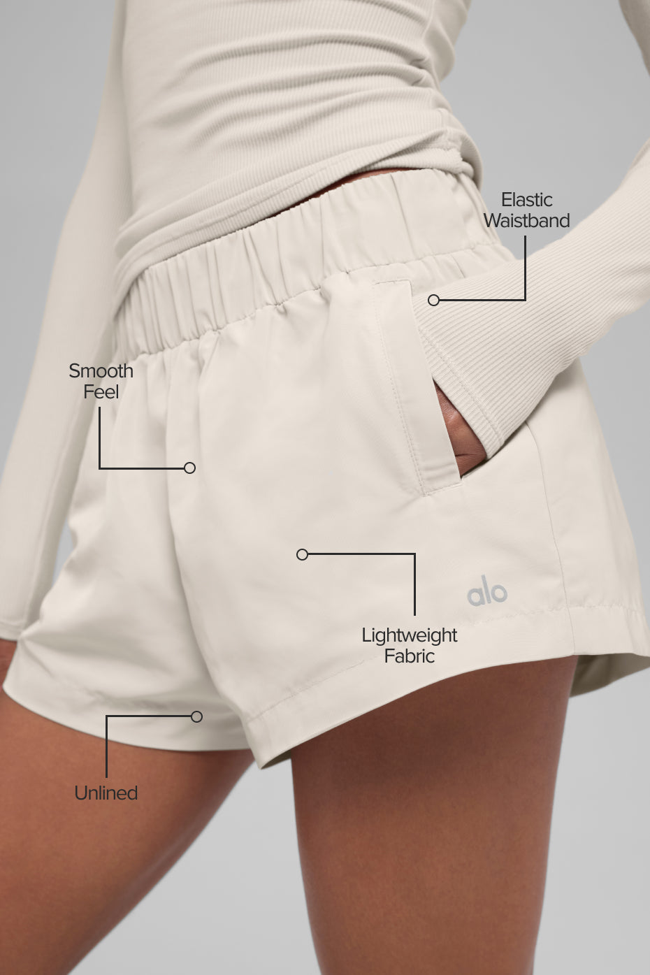 High-Waist Socialite Short - Bone image 2