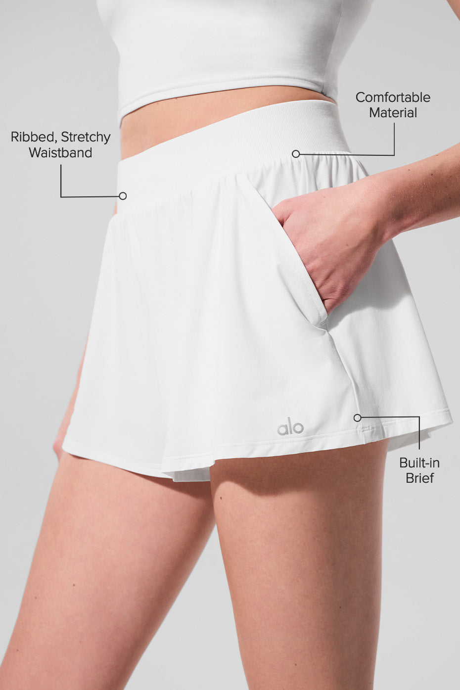 Breezy Short - White image 2