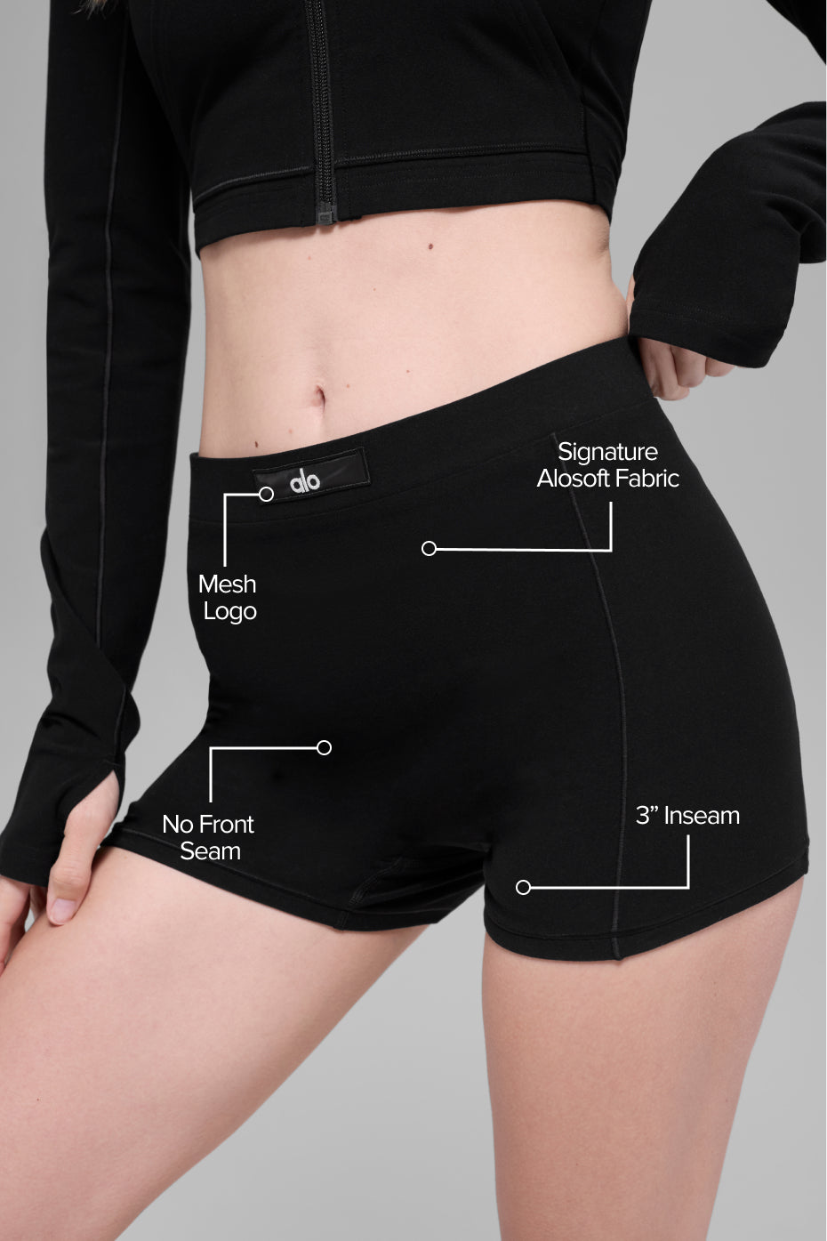 Alosoft Sincere Micro Short - Black image 2