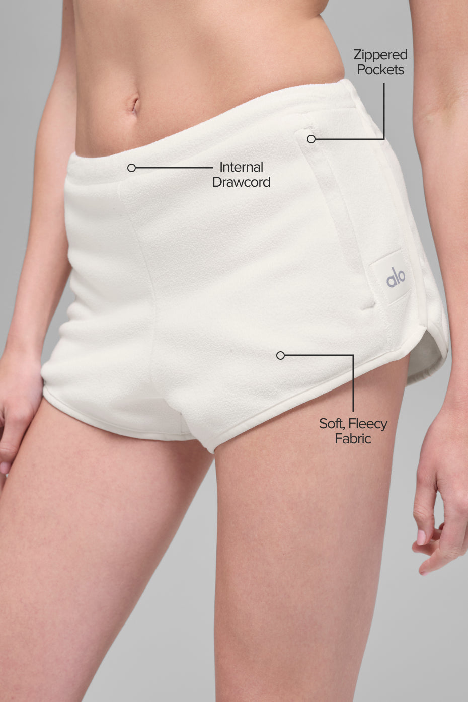 Polar Fleece Retreat Short - Ivory image 2