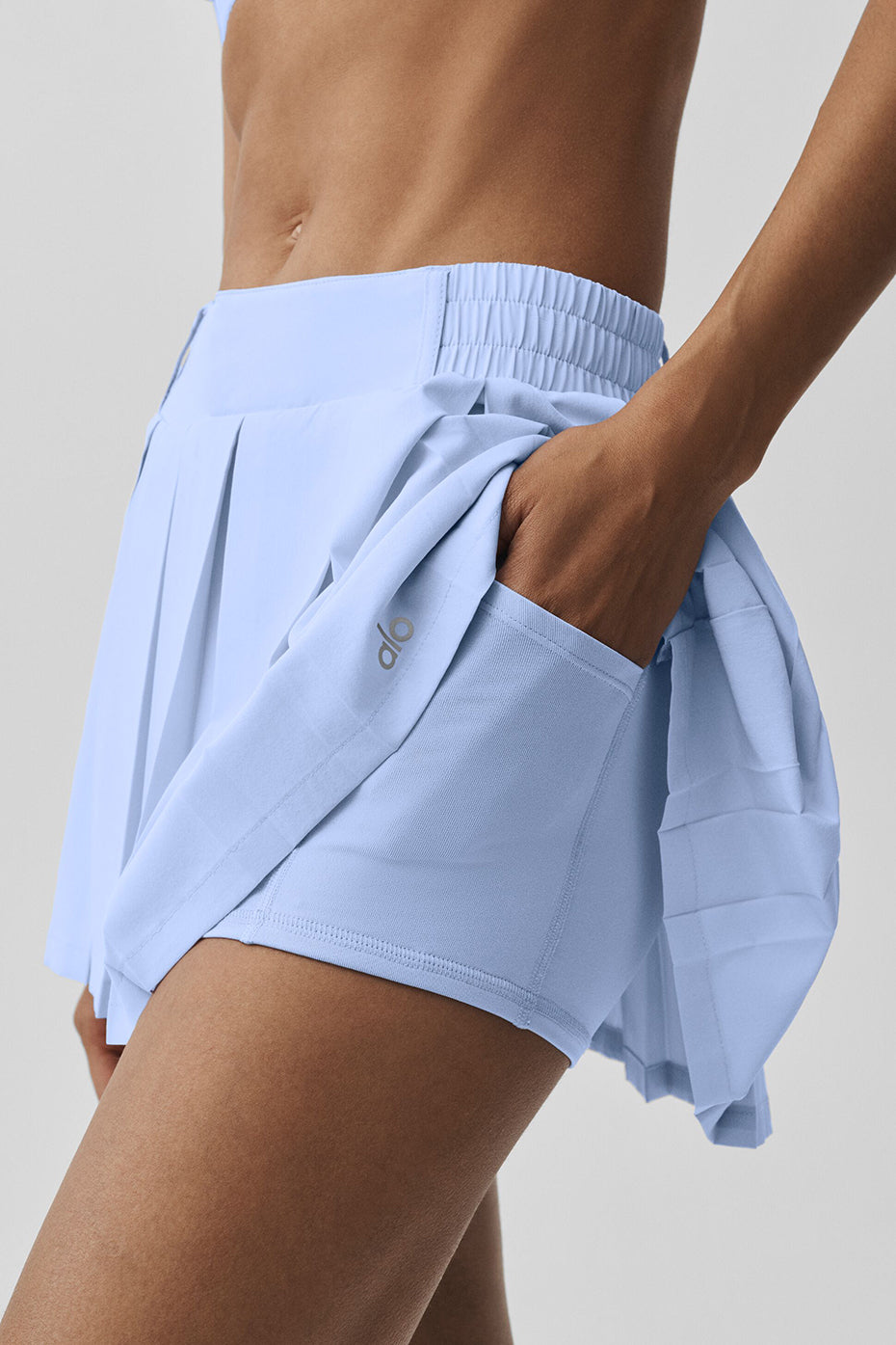 Rally Tennis Skirt - Light Provence Blue image 2