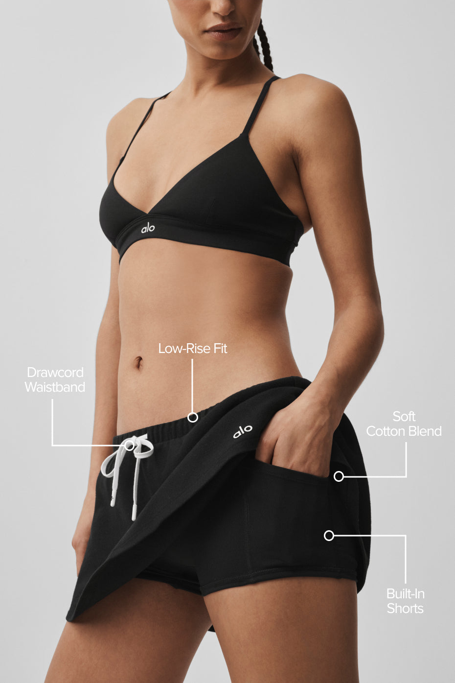 Low-Rise Fan Favorite Micro Skirt - Black image 2