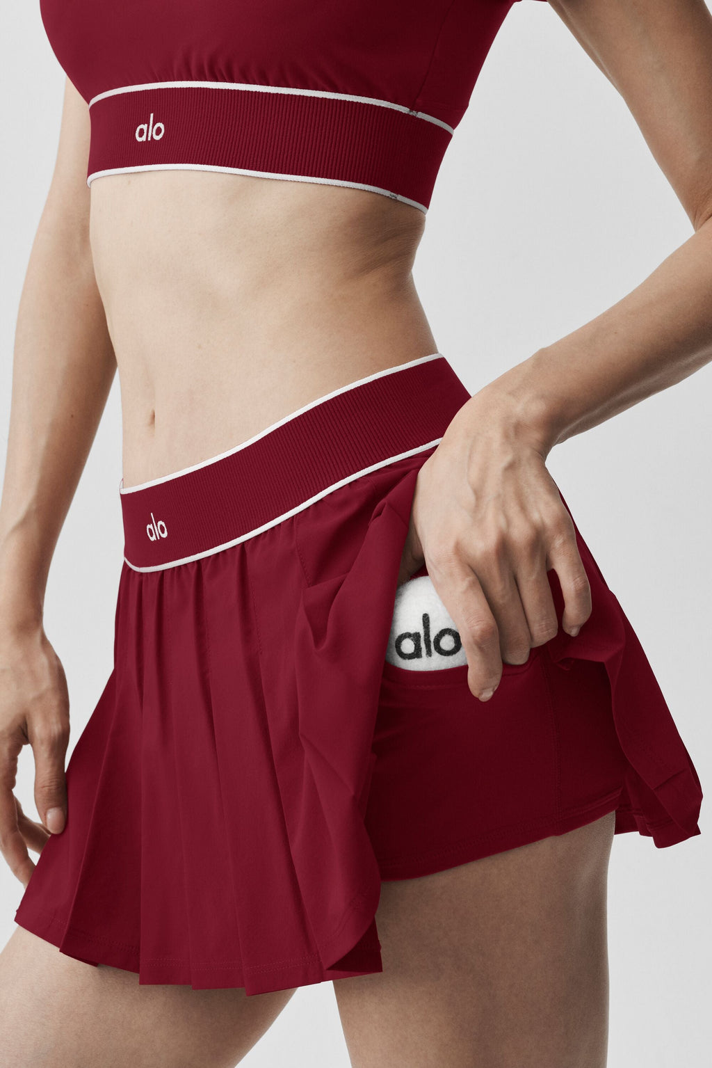 Low-Rise Amp It Up Tennis Skirt - Summer Romance Red image 2