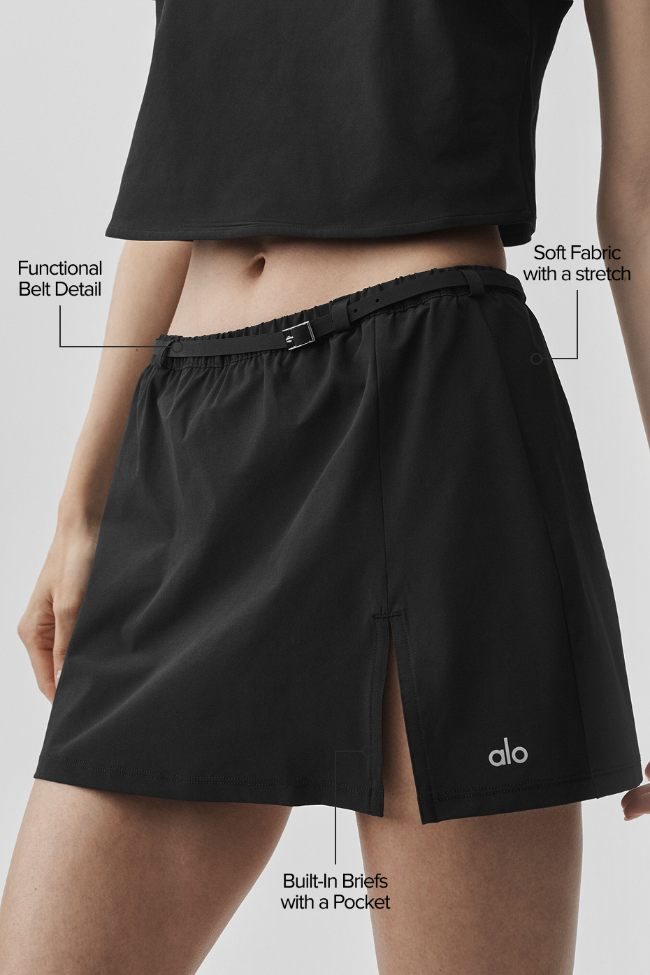 Connection Mini Skirt - Black image 2