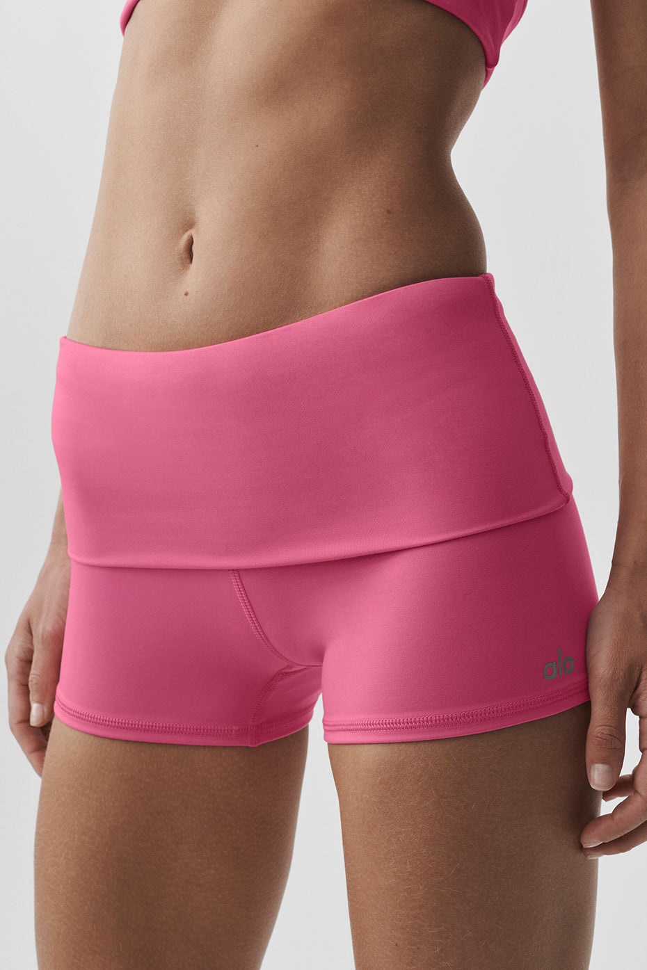 3" ALO Softsculpt Low-Rise Foldover Short - Paradise Pink image 4