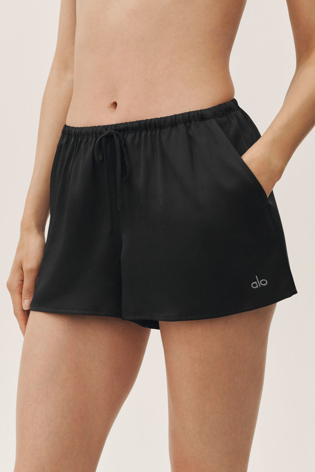 Silk Blend Radiance Short - Black image 2