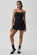 Alosoft Courtside Tennis Dress - Black image 1