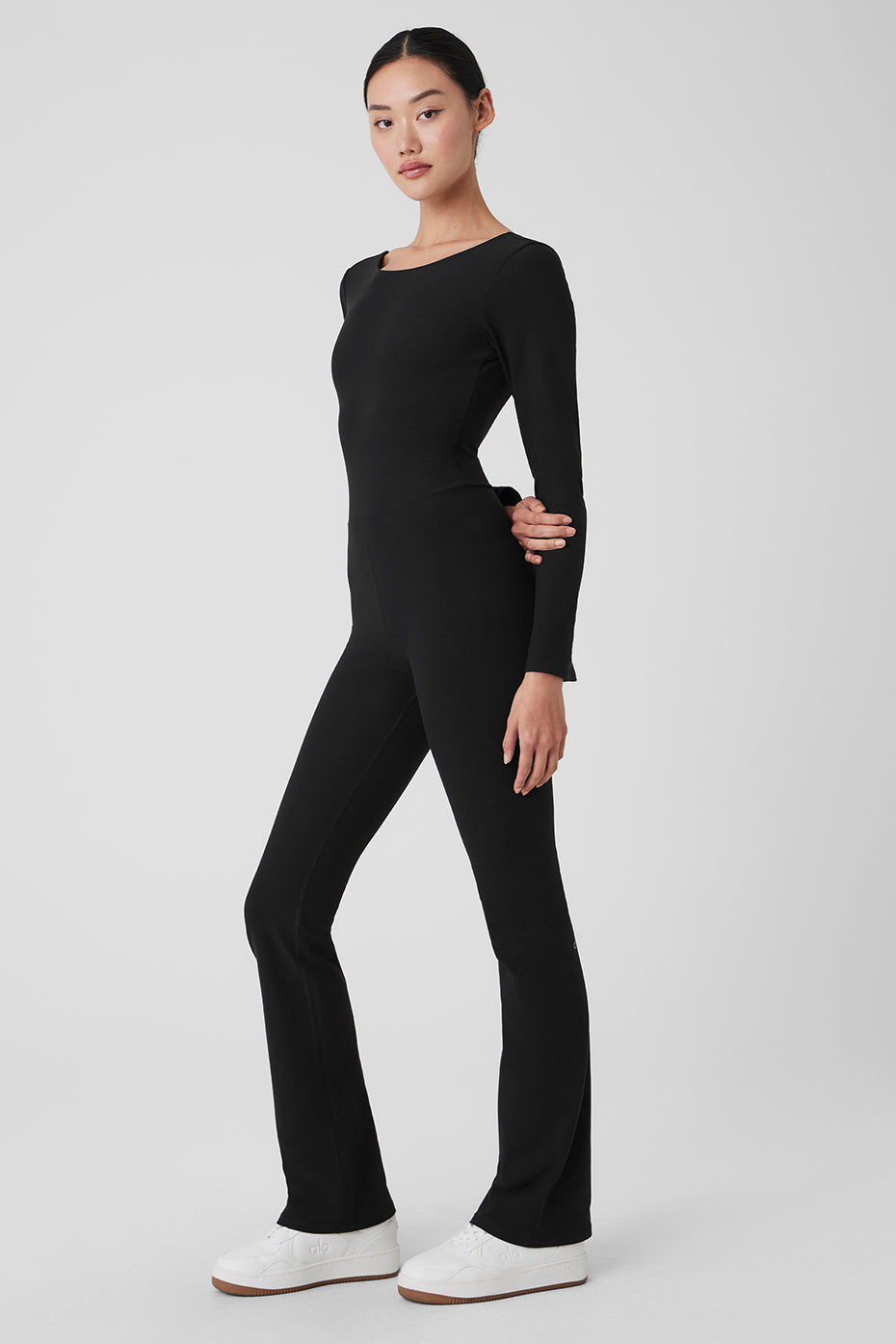 Alosoft Melody Full Length Bootcut Onesie - Black image 3