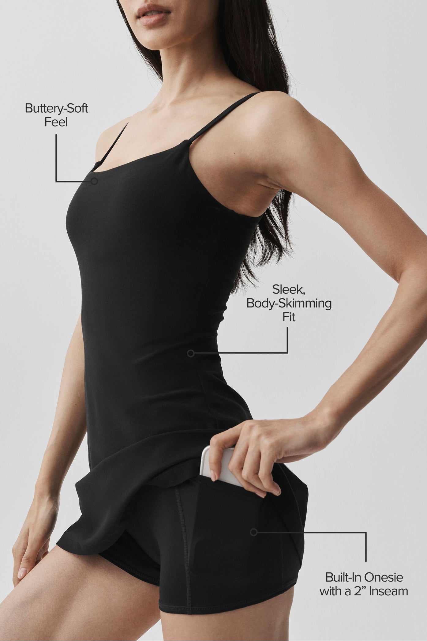 Alosoft Encore Tennis Dress - Black image 2