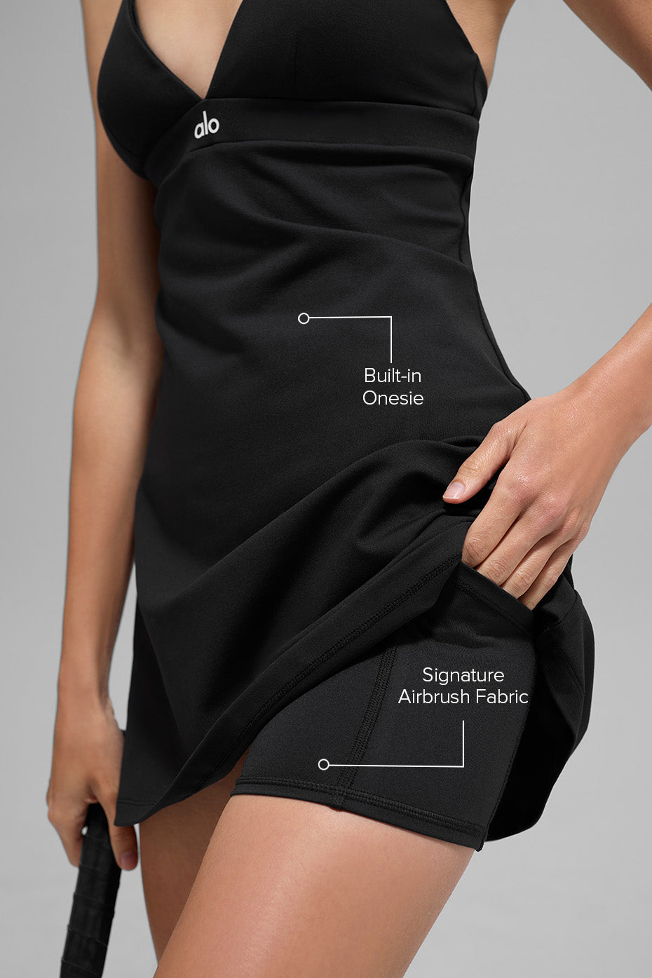 Airbrush Splendor Dress - Black image 2