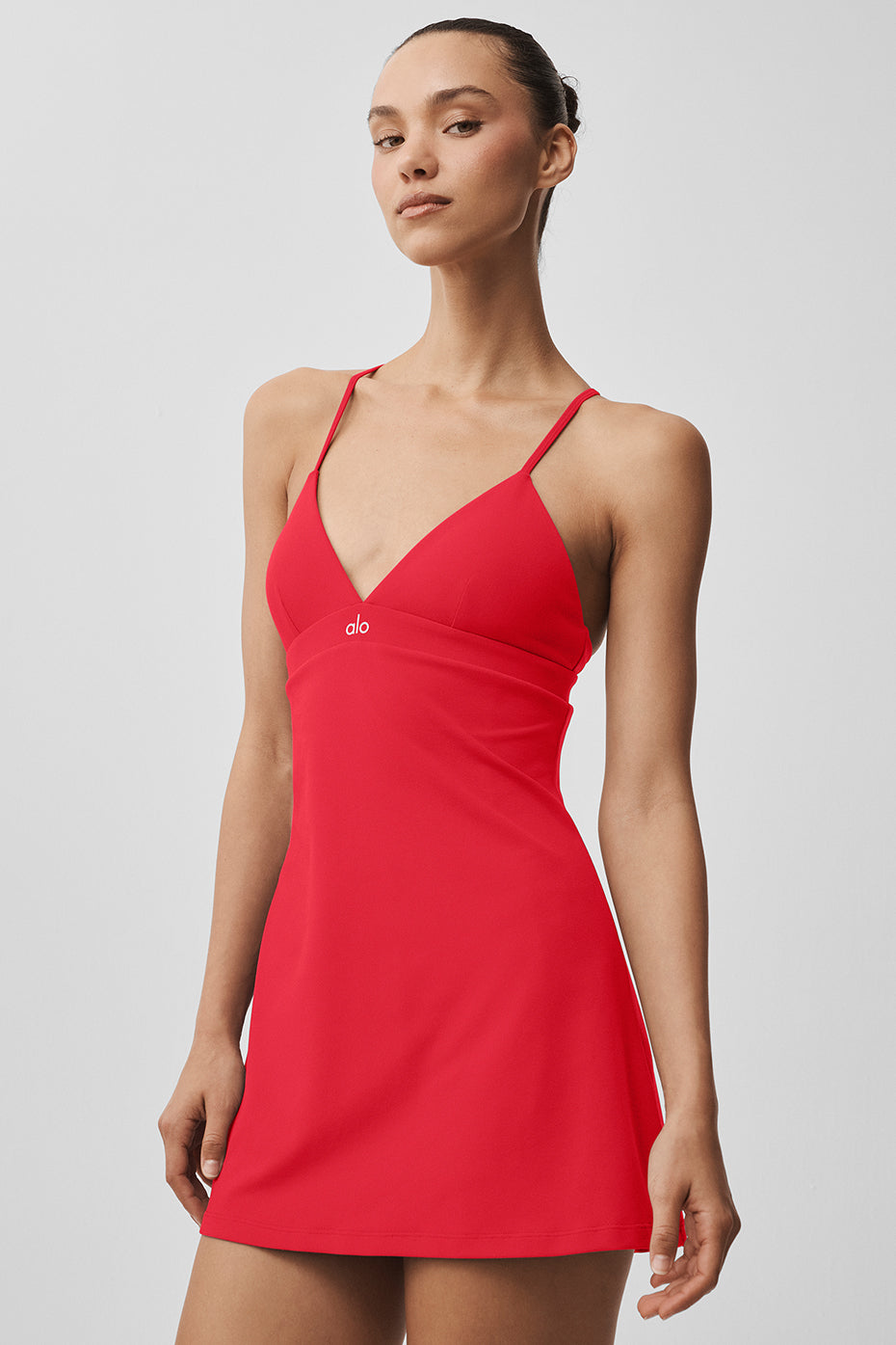 Airbrush Splendor Dress - Bright Red image 1