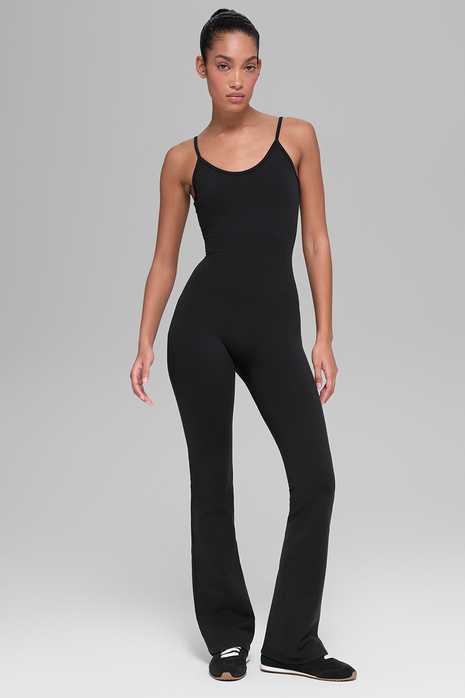 Airbrush Bootcut One And Done Onesie - Black image 3