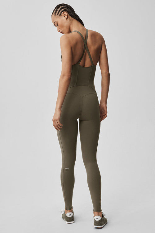 Airbrush Sparks Fly Corset Onesie - Olive Tree image 2