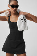 Airbrush Sparks Fly Corset Tennis Dress - Black image 1